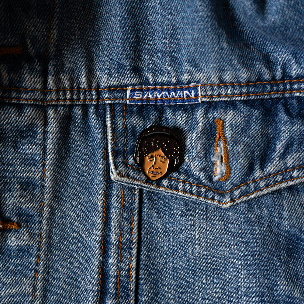 Bob Dylan Pin, We Are The World Pin on a jacket