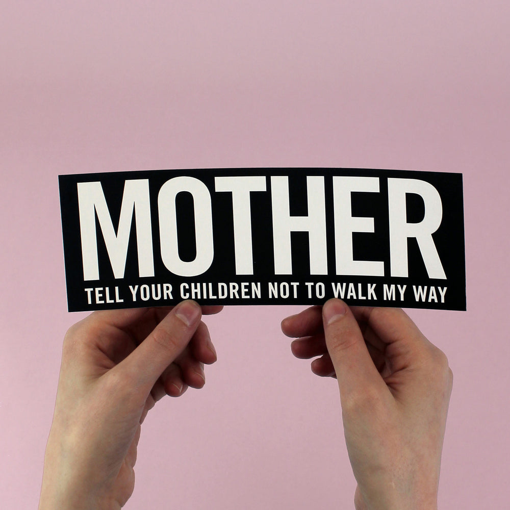 Danzig "Mother" Lyric Bumper Sticker - bestplayever