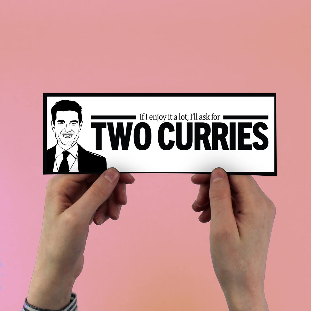 Tom Cruise Curry Curry Masochism Sticker