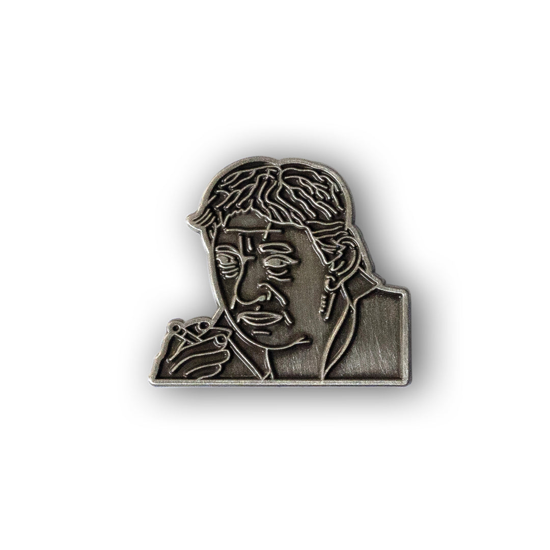 Serge Gainsbourg Carved in Stone Enamel Pin