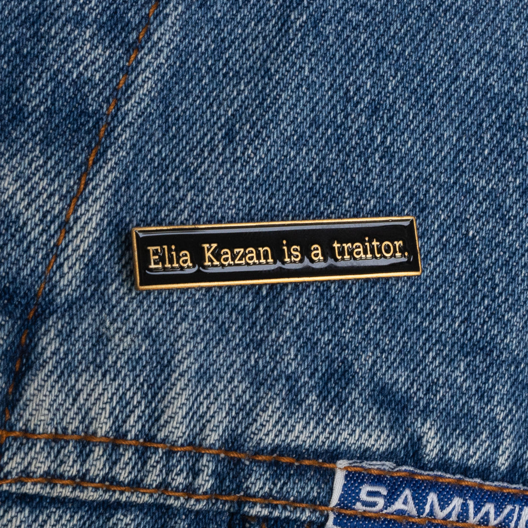 Orson Welles inspired Enamel Pin Elia Kazan is a Traitor Pin WARN