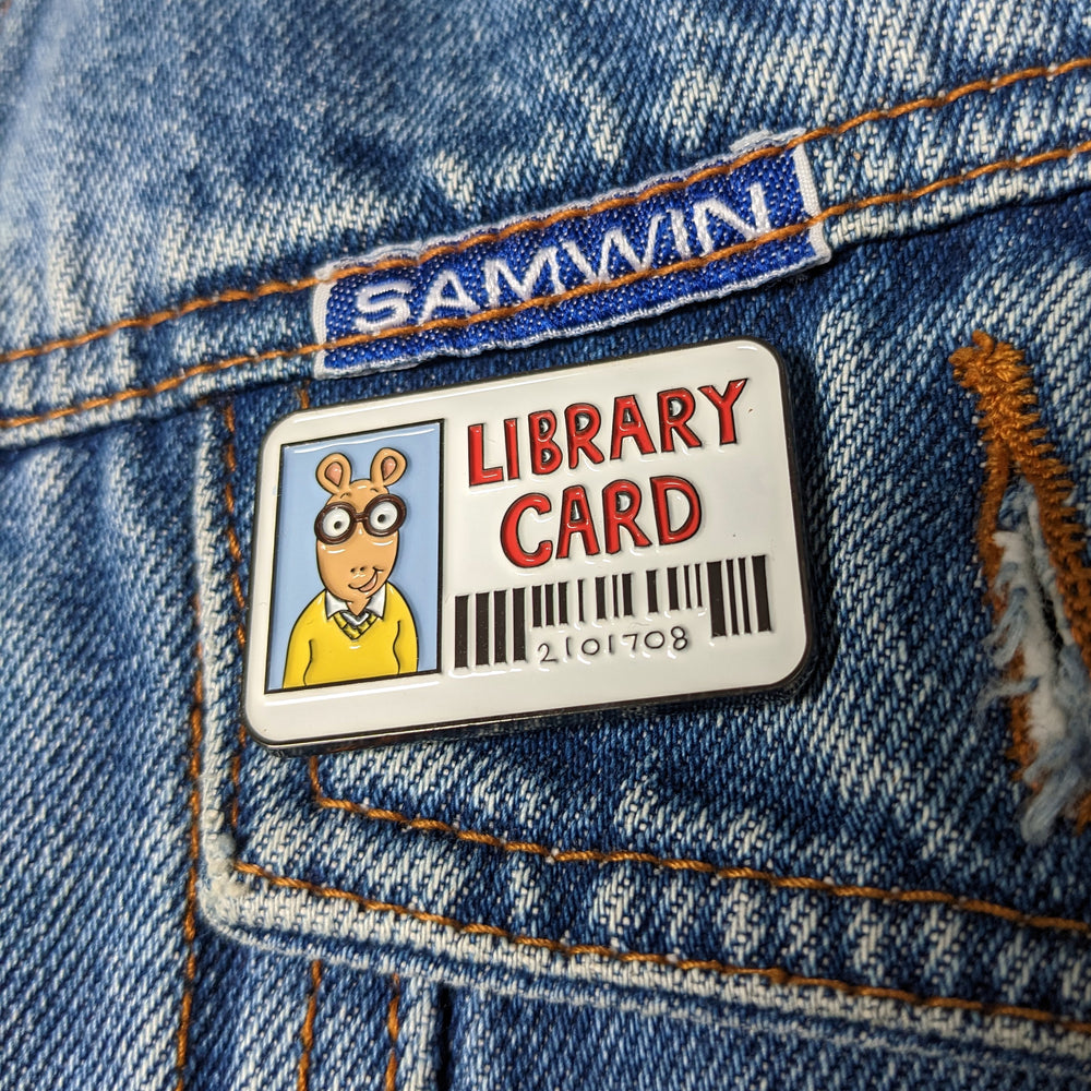 Arthur Reed Library Card Arthur Library Card Enamel Pin - Library Card – You Can't Go Back