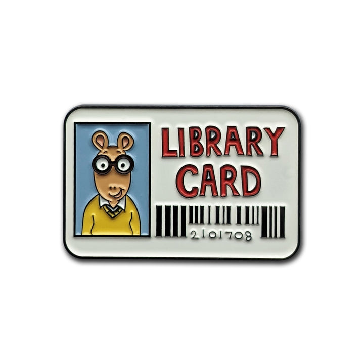 Arthur Library Card Enamel Pin