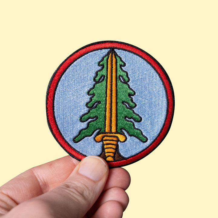 Twin Peaks Bookhouse Boys Patch held
