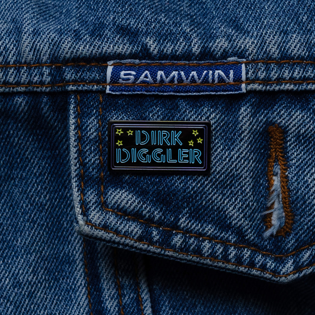 Dirk Diggler Pin! Boogie Nights enamel pin, warn