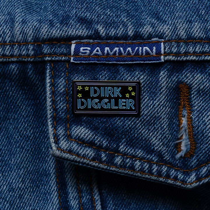 Dirk Diggler Pin! Boogie Nights enamel pin, warn