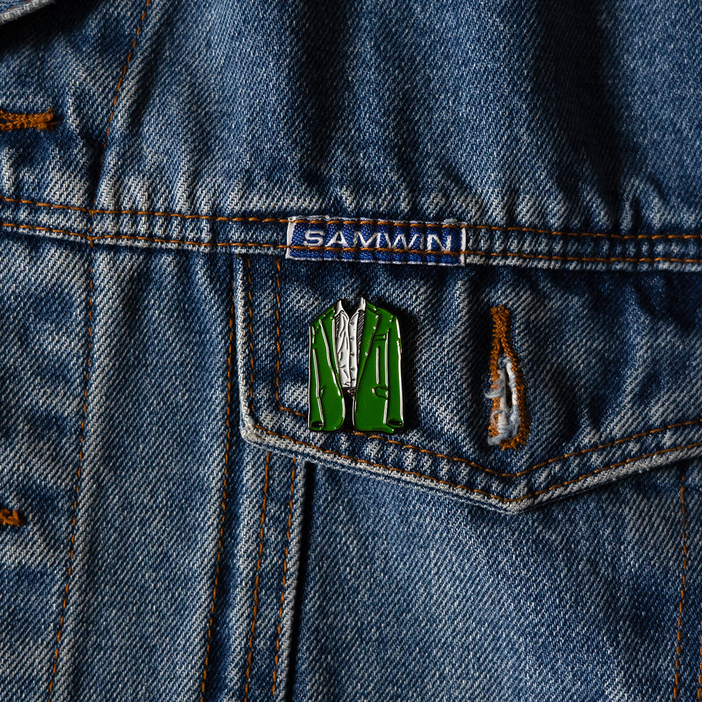 Dougie Jones Jacket Enamel Pin, Twin Peaks Pin! warn jacket