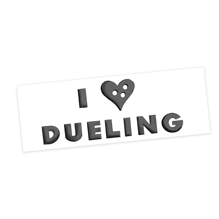 I Love Dueling Sticker