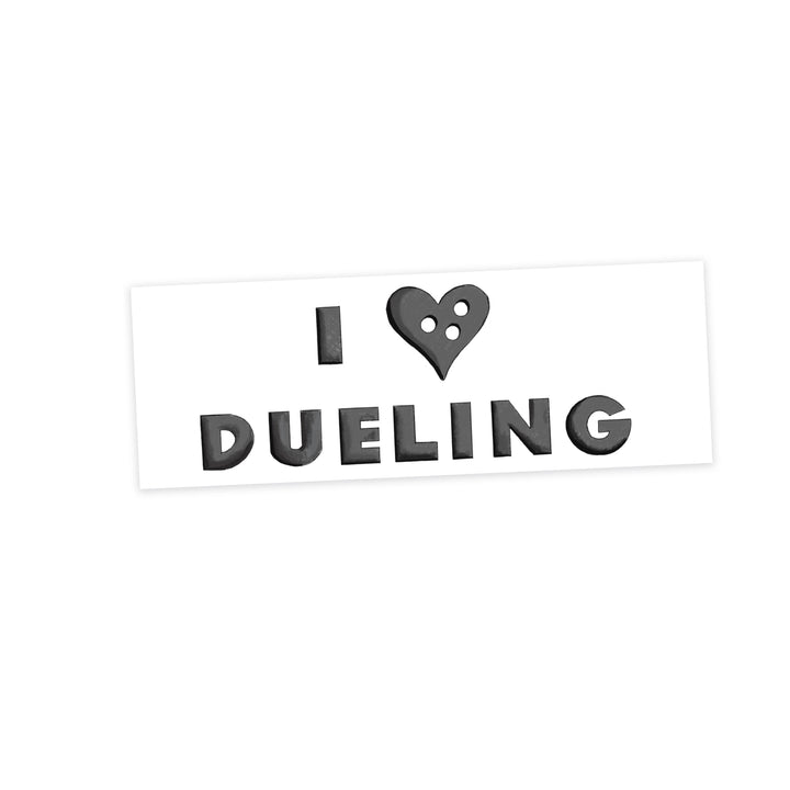 I Love Dueling Sticker