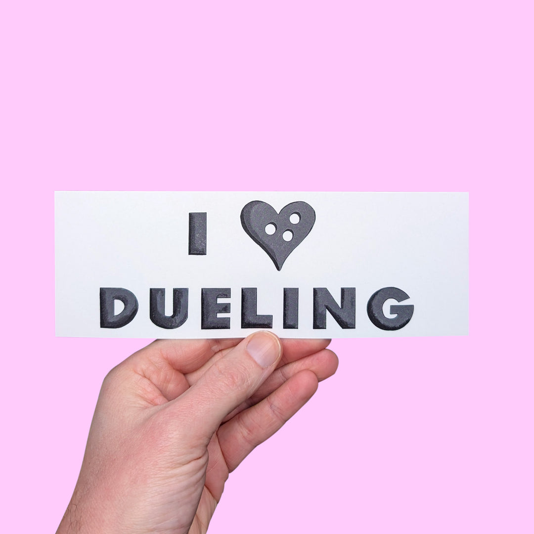 "I Love Dueling" Bumper Sticker!