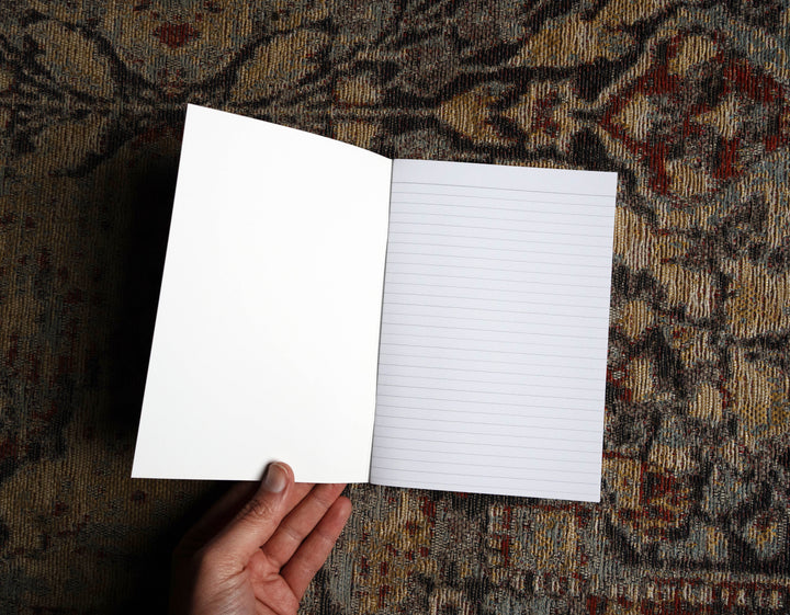 inside lined a5 notebook