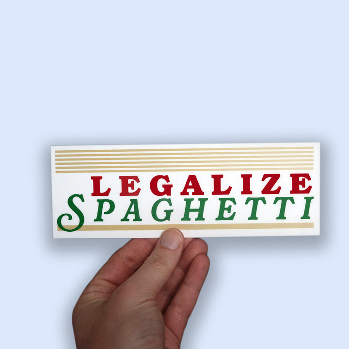 Legalize Spaghetti Bumper Sticker