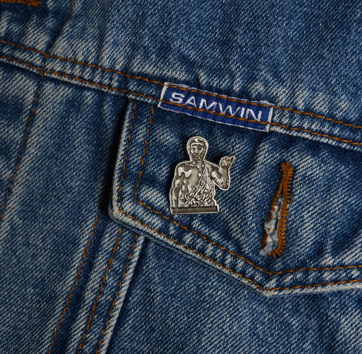 marvin gaye pin on jacket
