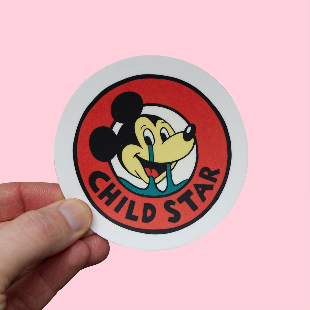 Mickey Mouse Child Star Sticker, ciruclar sticker