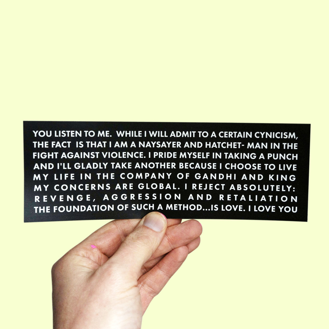 Twin Peaks inspired waterproof sticker!  Albert Rosenfield quote