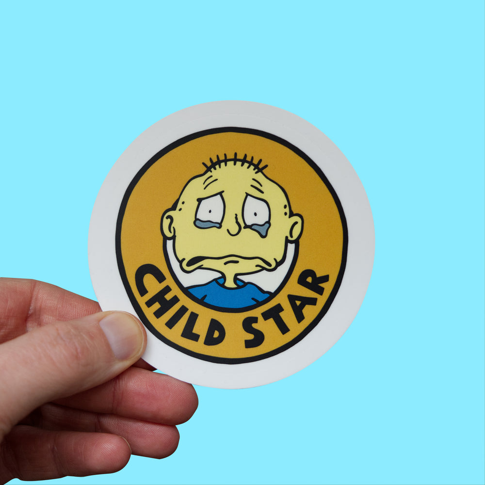 Tommy Pickles Child Star Sticker! held