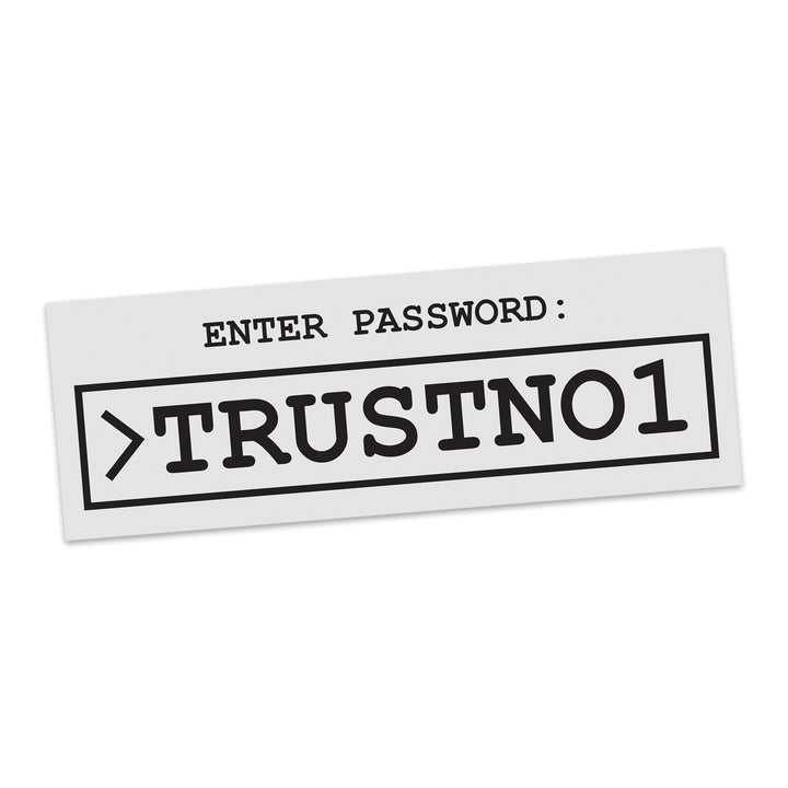 TRUSTNO1 X-Files Sticker