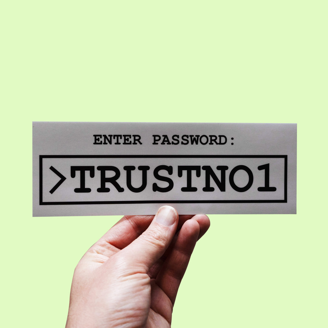 TRUSTNO1 X-Files Sticker