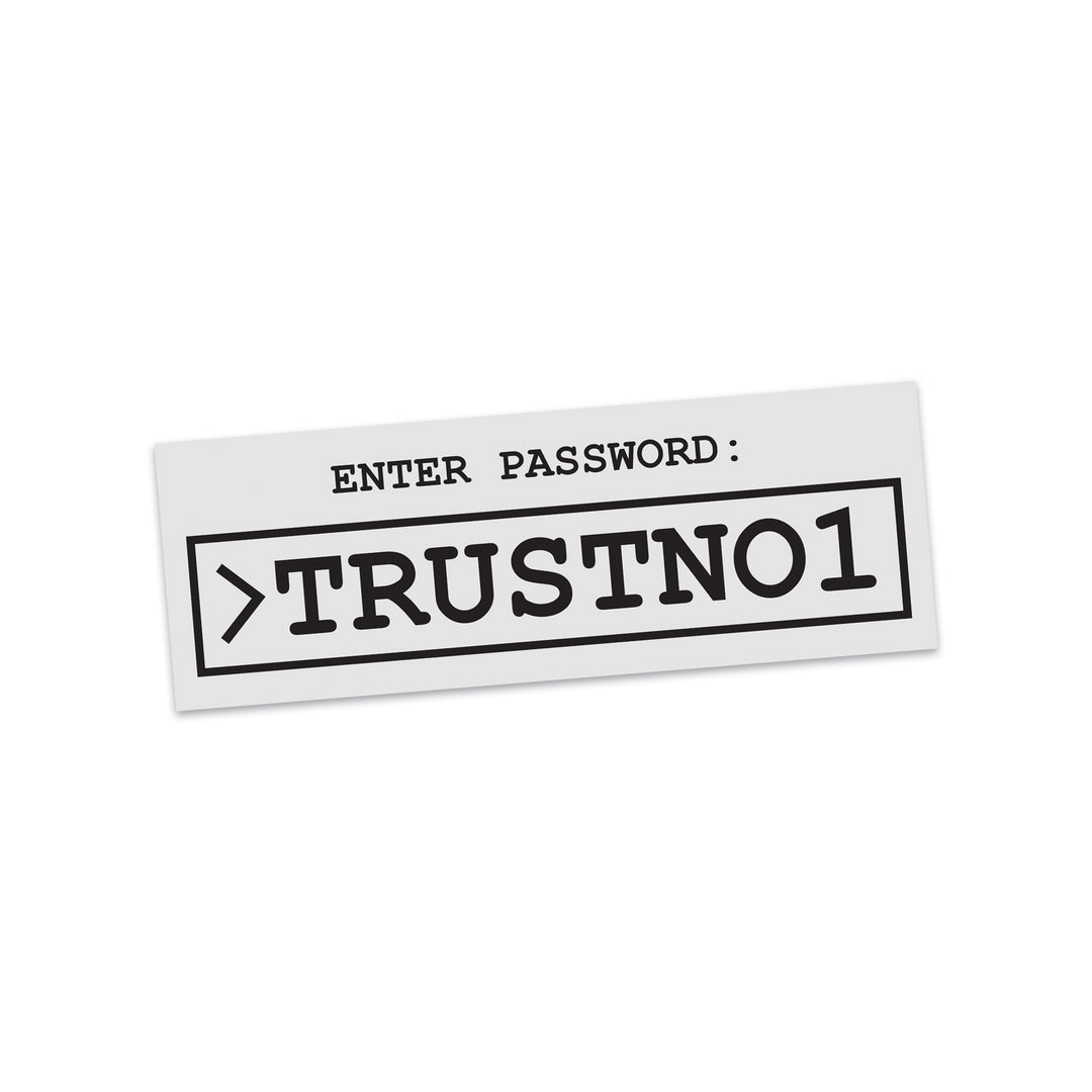 TRUSTNO1 X-Files Sticker