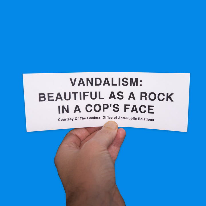  Kurt Cobain's guitar sticker Vandalism : Beautiful As A Rock In A Cops Face! 