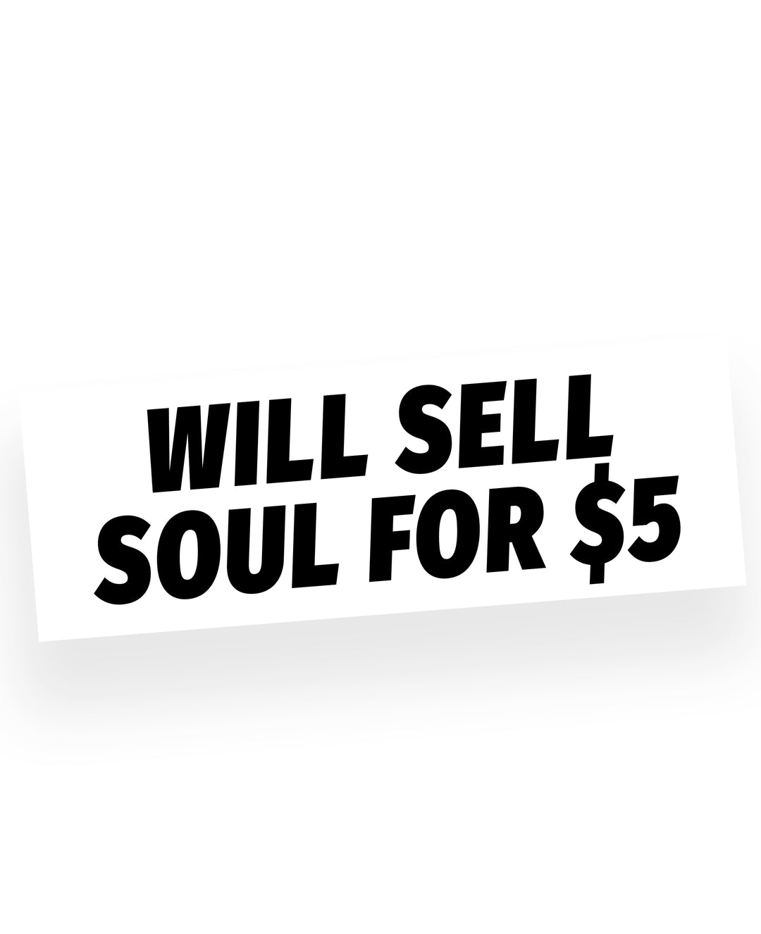 Will Sell Soul For $5 Sticker SIMPSONS STICKER
