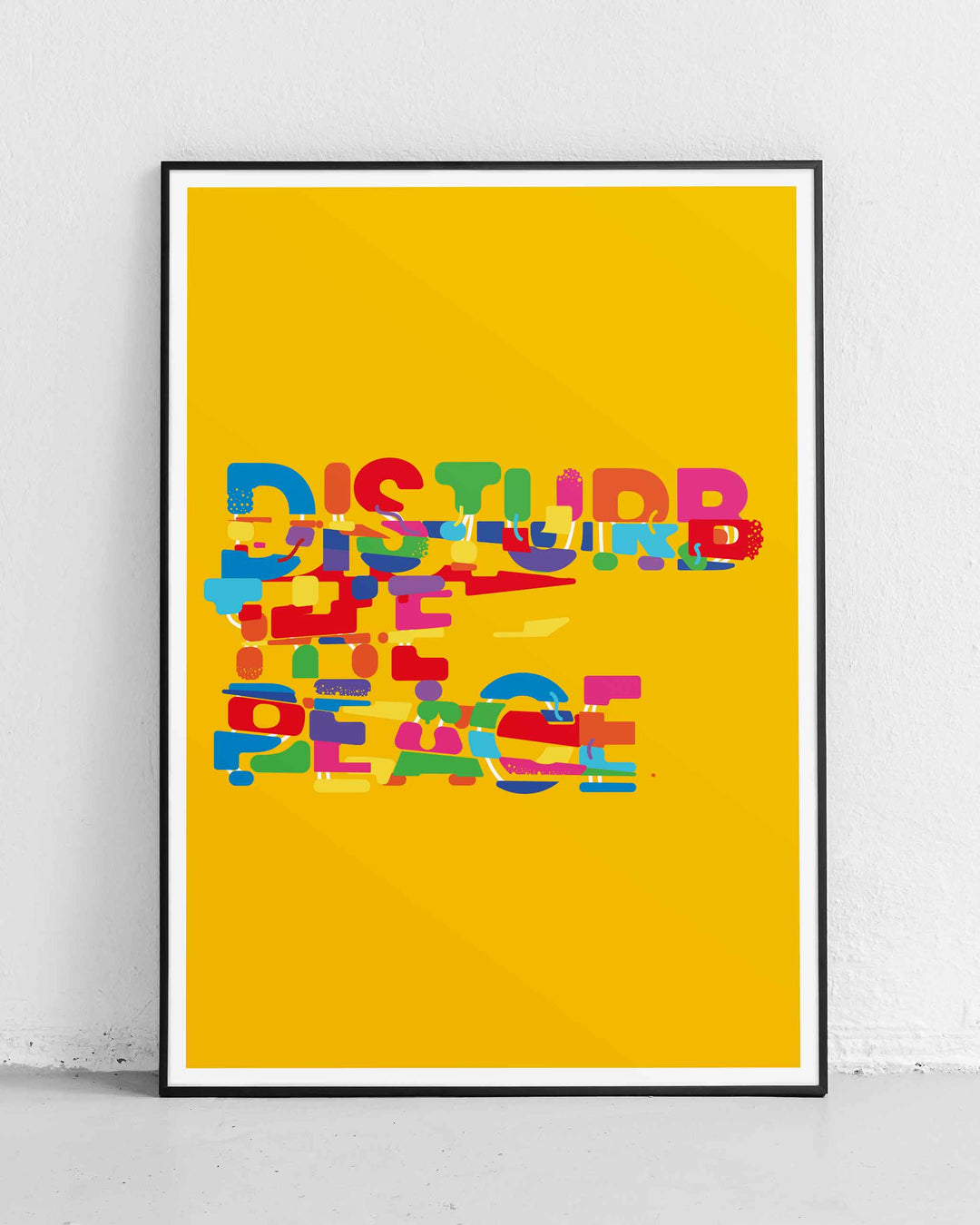 Disturb The Peace, black frame mock up