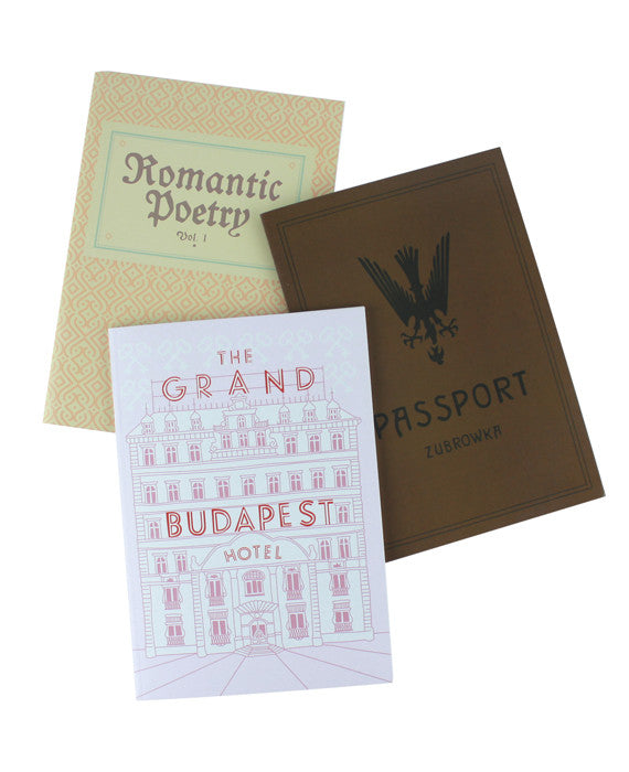 Grand Budapest Hotel Notebook Set -  You Can't Go Back