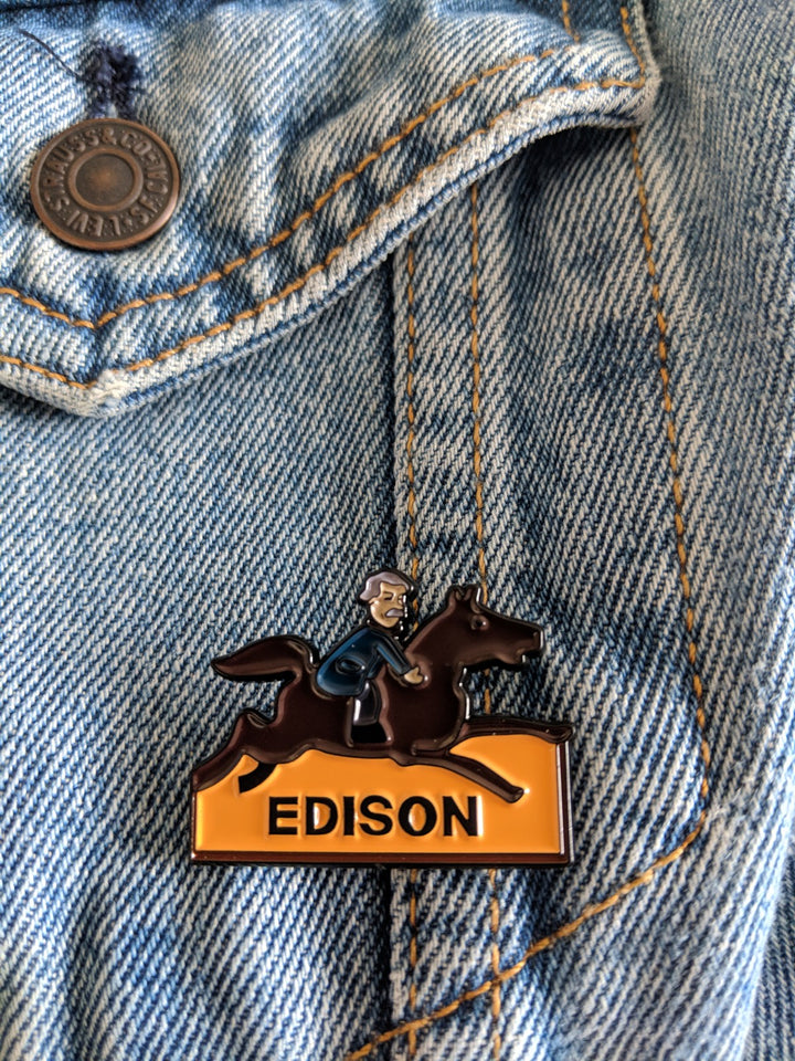 Thomas Edison Inventor Pin Set warn
