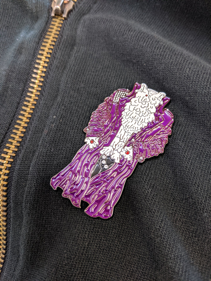 Purple Rain Jacket Enamel Pin