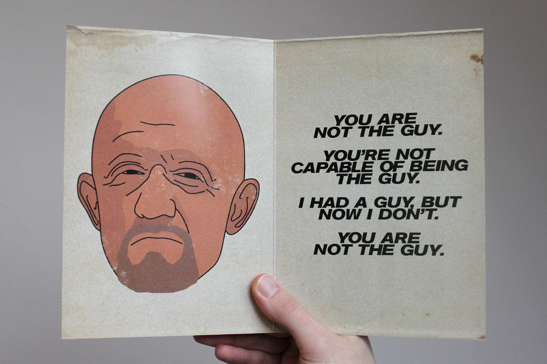 Mike Ehrmantraut "You are not the guy" Card - bestplayever