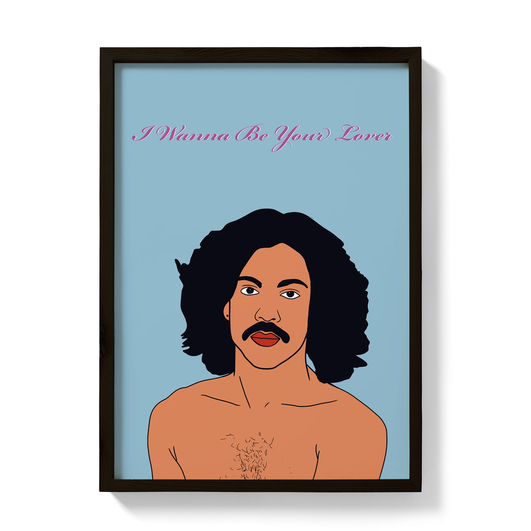 Prince inspired "I Wanna Be Your Lover" Print  I wanna turn you on, turn you out, all night long, make you shout Oh, lover