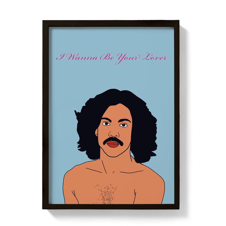 Prince inspired "I Wanna Be Your Lover" Print  I wanna turn you on, turn you out, all night long, make you shout Oh, lover