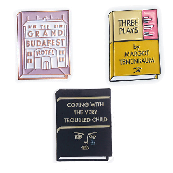 Wes Anderson Enamel Pin Set - bestplayever