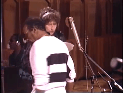 bob dylan we are the world gif