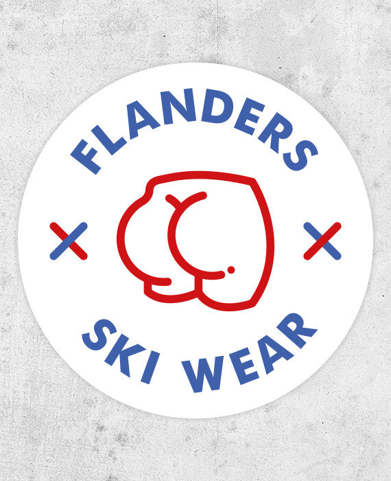 Flanders Ski Wear Sticker - bestplayever