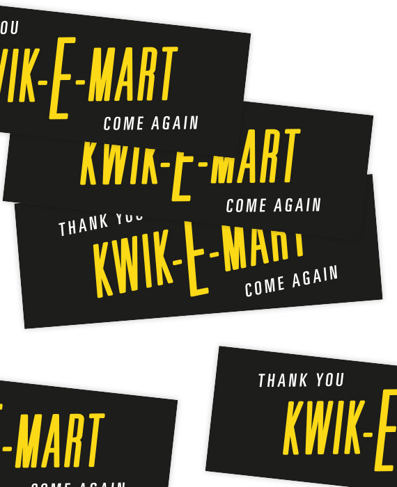 Kwik-E-Mart Bumper Sticker - bestplayever