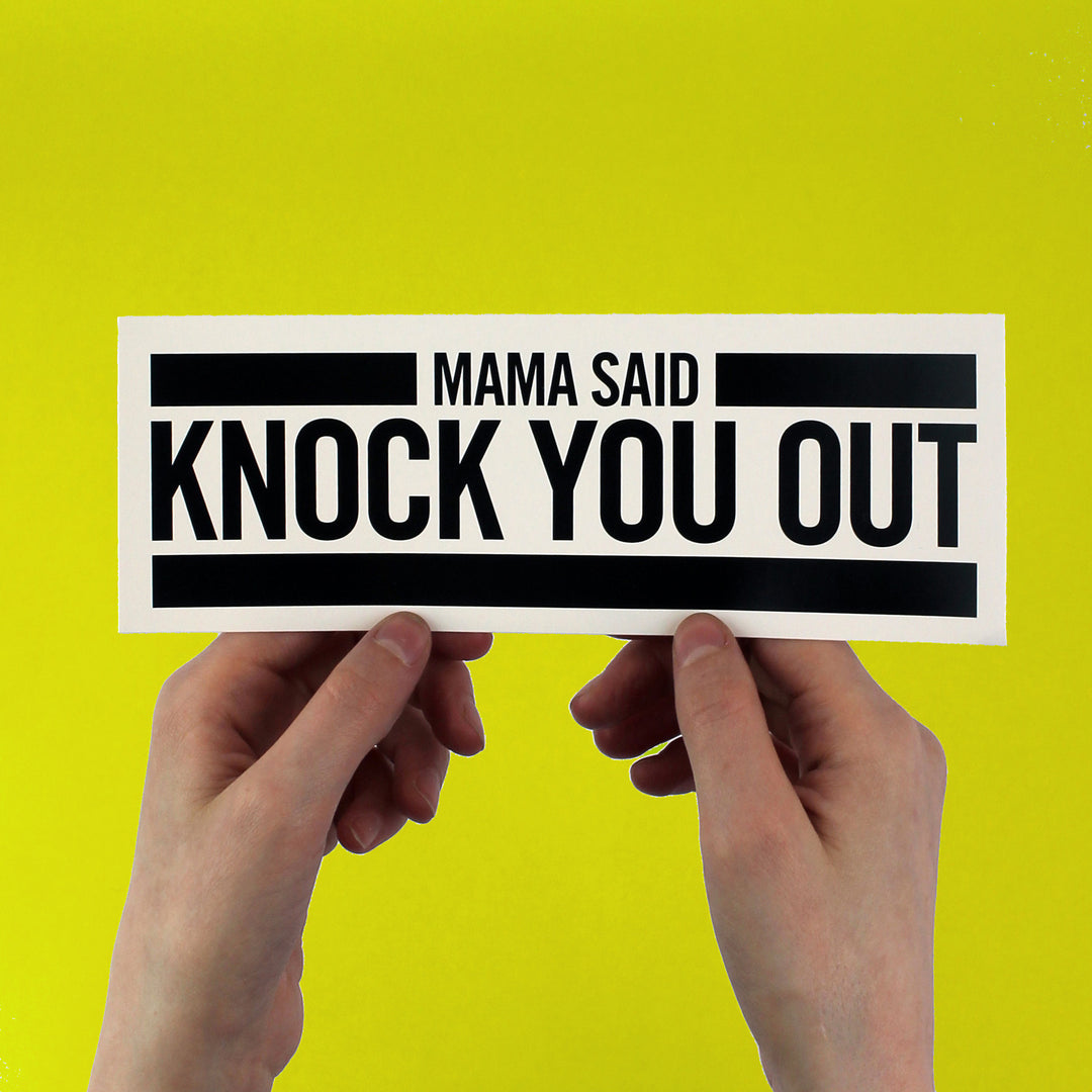 LL Cool J "Mama Said Knock You Out" Sticker - bestplayever