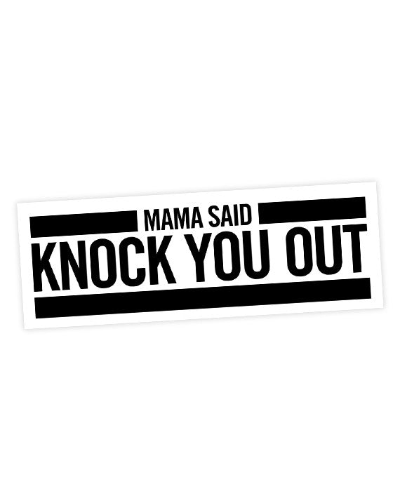 LL Cool J "Mama Said Knock You Out" Sticker - bestplayever