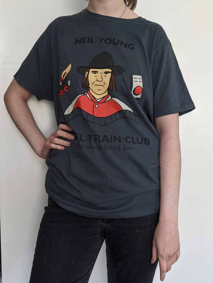 Neil Young Model Train Club Shirt