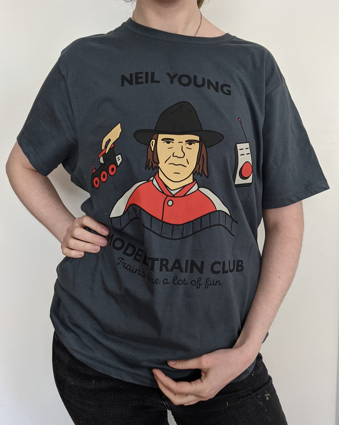 Neil Young Model Train Club Shirt