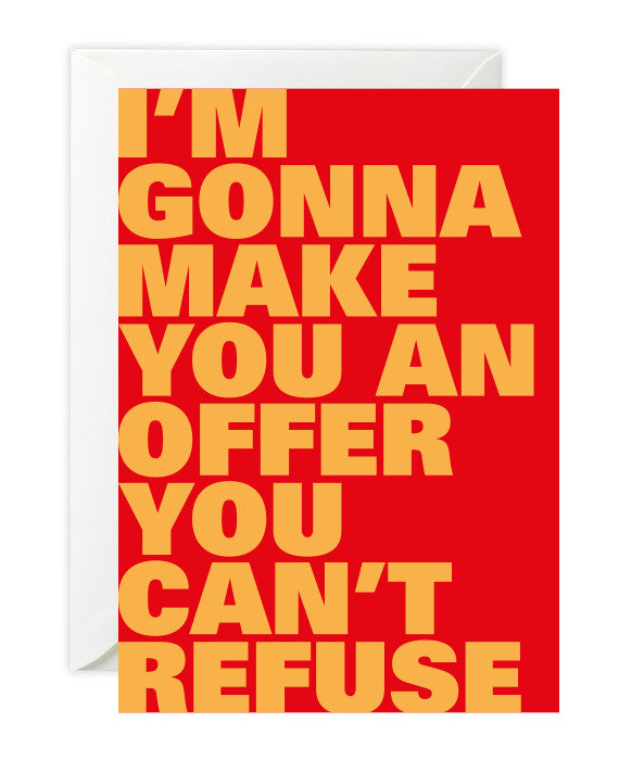 Godfather Inspired Valentine's Day Card!  You Can't Go Back