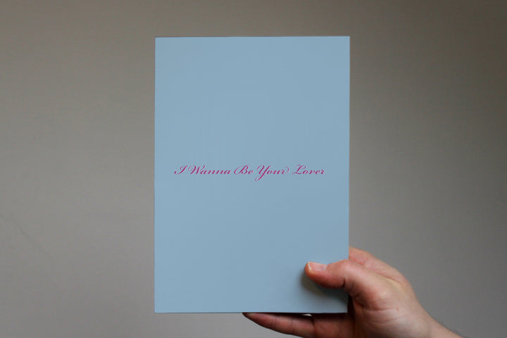 Prince I Wanna Be Your Lover Card front