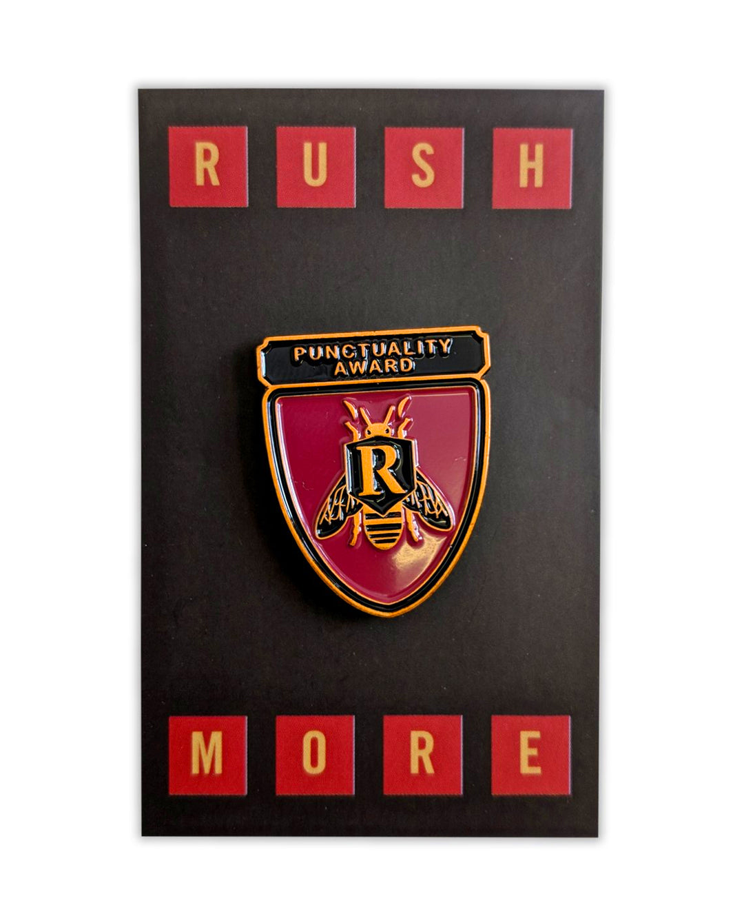 Punctuality Award Enamel Pin - Rushmore - bestplayever