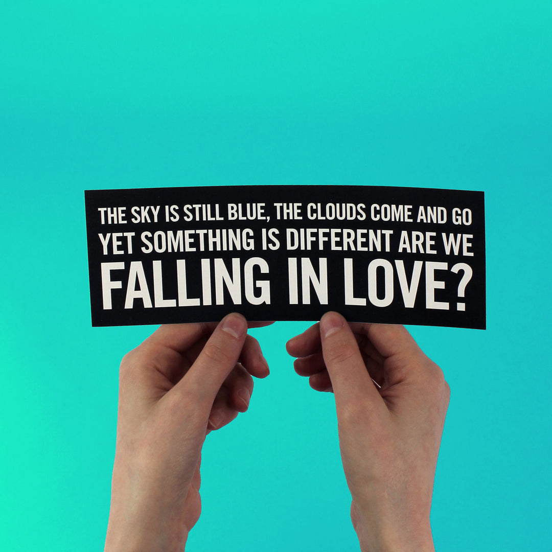 Julee Cruise "Falling" Sticker -  You Can't Go Back
